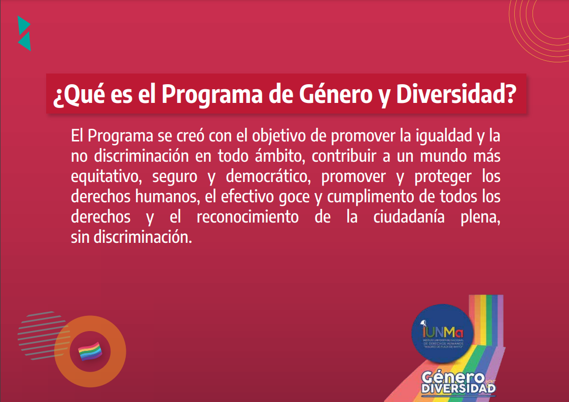 Programa Especial de Género y Diversidad