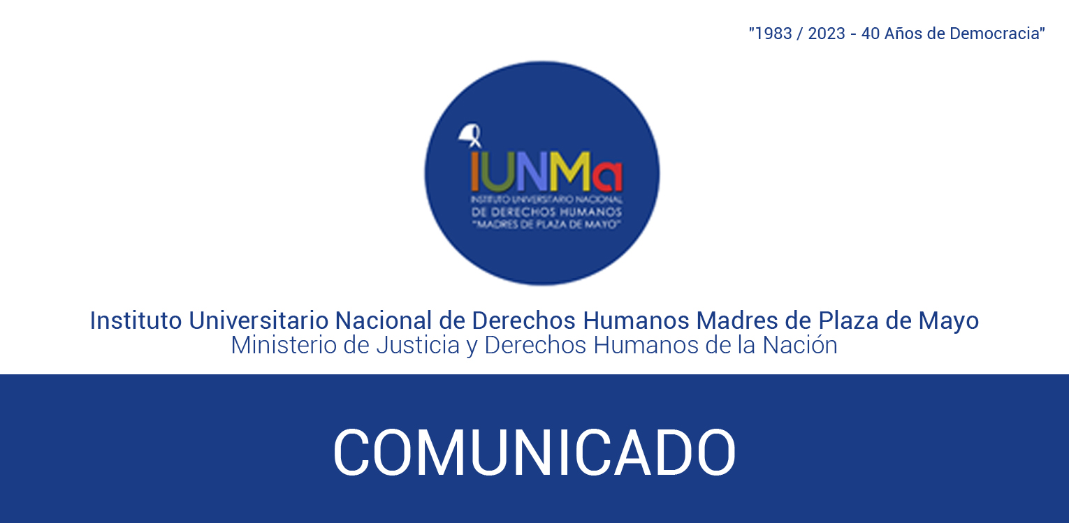 Comunicado IUNMa